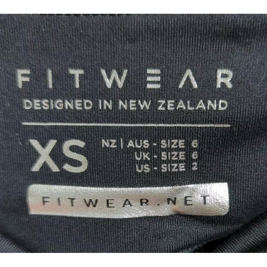 Fitwear Brand Pemium Leggings Black- Xs (Us Size 2) Great Quality Nwt — image 6 of 7